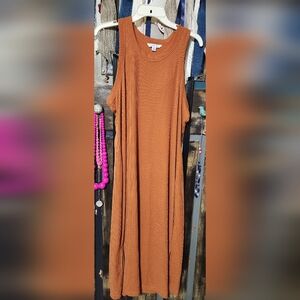 Plus Maxi Dress- Orange/Rust